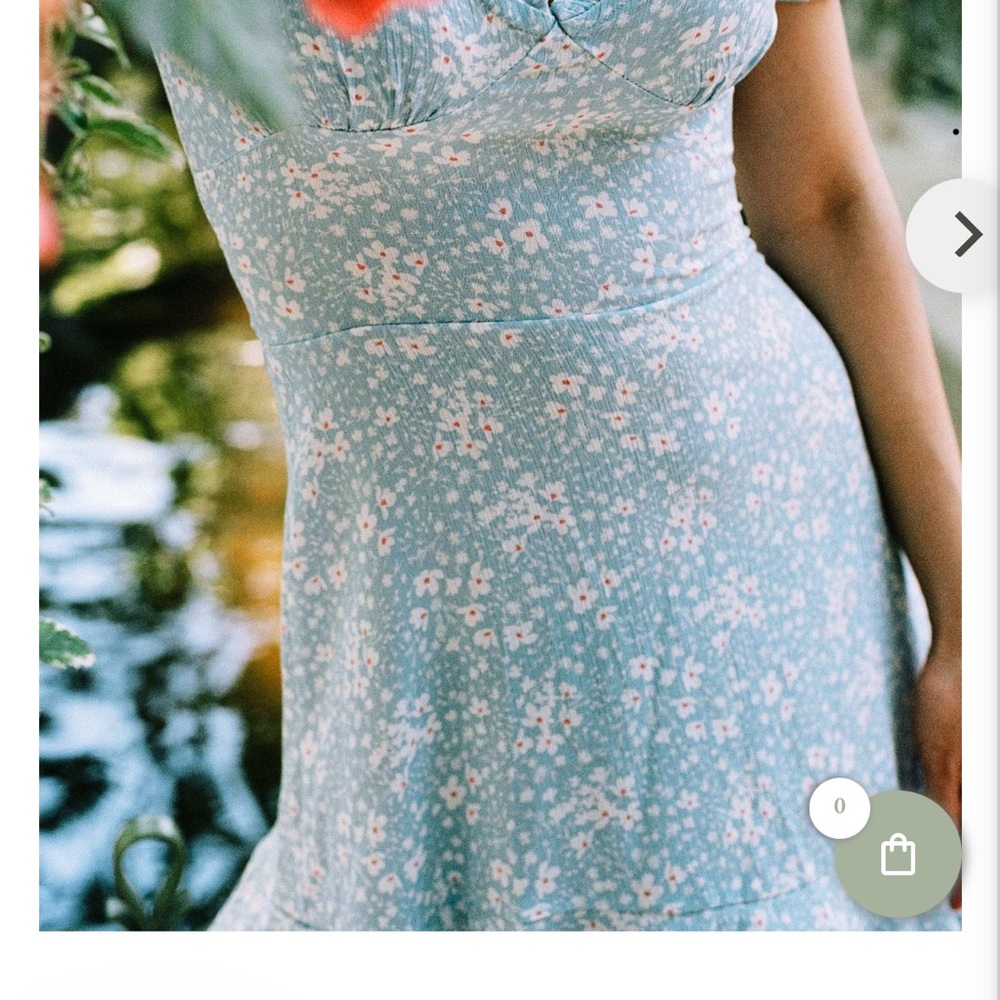 Floral Blue Dress-perfect for spring
